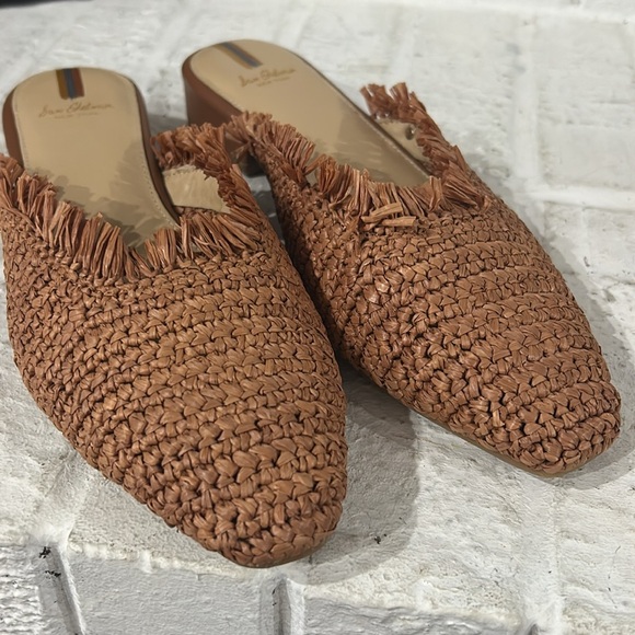 Sam Edelman Women's Reeta Mule Brown Open Weave Fringe Tassel Size 8 - Picture 2 of 12